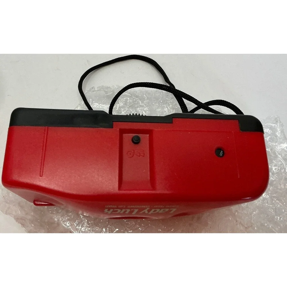 Premium Vintage 35mm Compact‎ Camera Red Lady Luck PC-606 Point and Shoot NWT